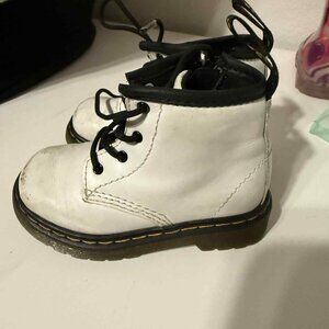 Dr. Martens Toddler White Boots Size 6